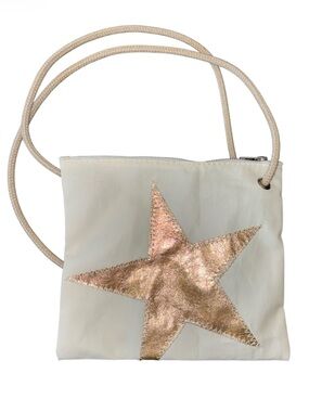 SEA BAGS Maine Recycled Sail Cloth GOLD STAR Crossbody Bag